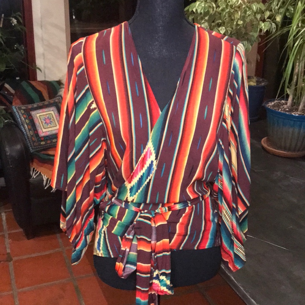 NWOT Tysa Kimono Wrap Shirt